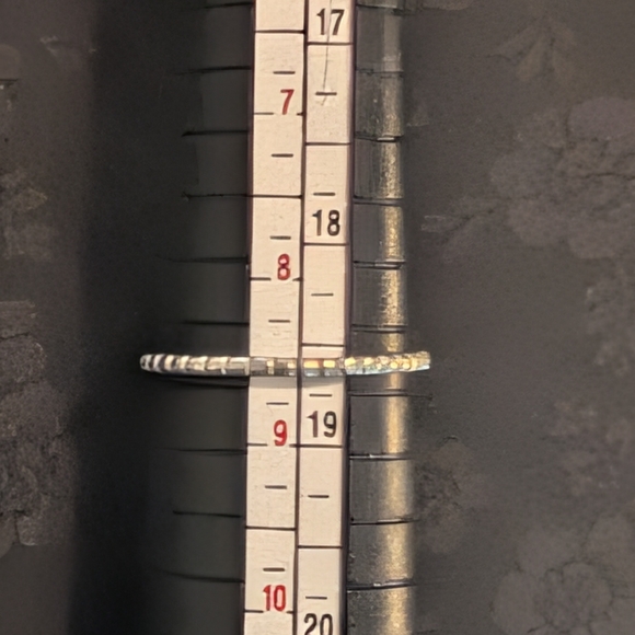 Natural Amethyst Teardrop Ring Solid Sterling Silver Size 8.5 🆕 - Picture 7 of 7